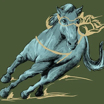 Artwork thumbnail, Horse with Rockets by Ink8oy