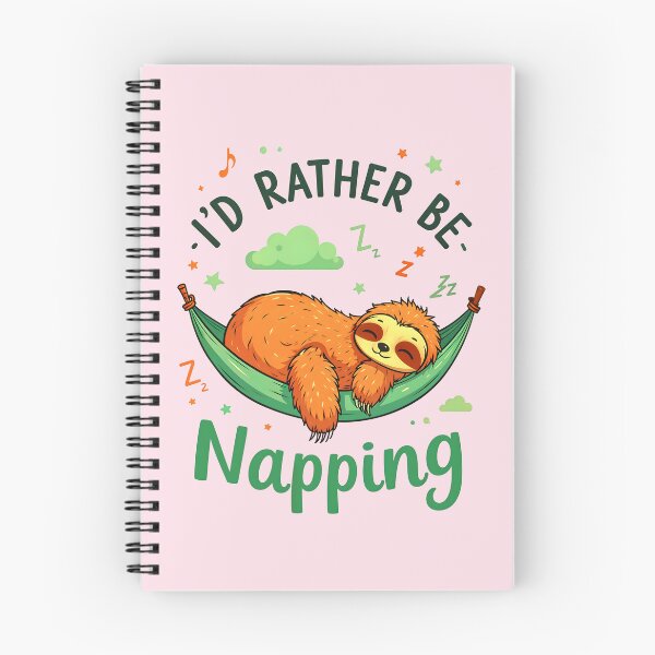 Item preview, I'd Rather Be Napping Cute Sloth Quote designed and sold by TheArtOfPat.