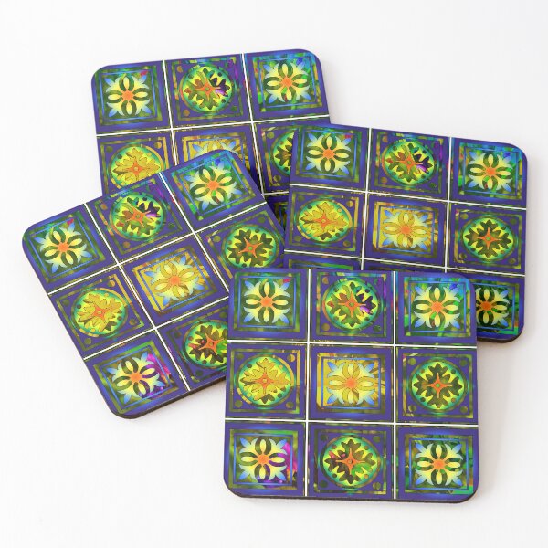 Item preview, different shapes with flowers background designed and sold by AlexGrafs.