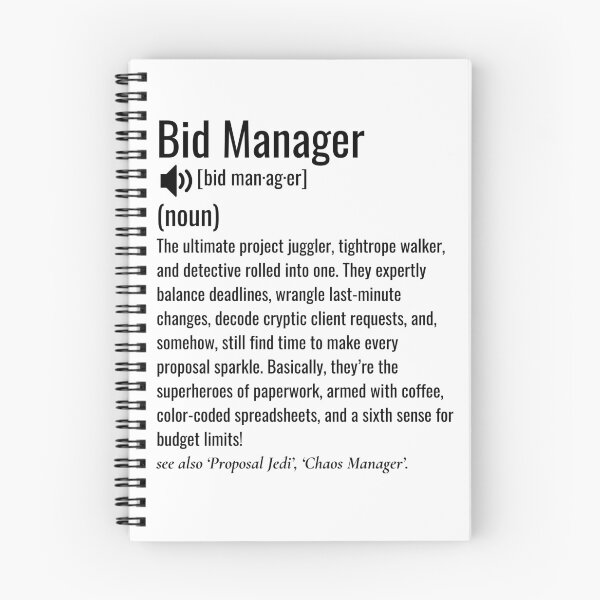Item preview, Bid Manager definition designed and sold by sydney-syder.