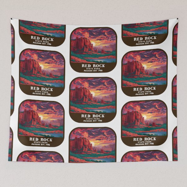 Item preview, Vintage Red Rock State Park  (Arizona State Park) designed and sold by RabbitK.