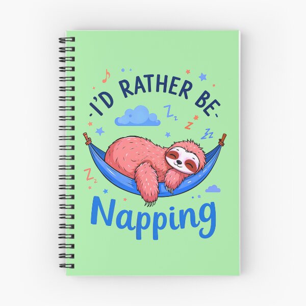 Item preview, I'd Rather Be Napping Cute Sloth Quote designed and sold by TheArtOfPat.