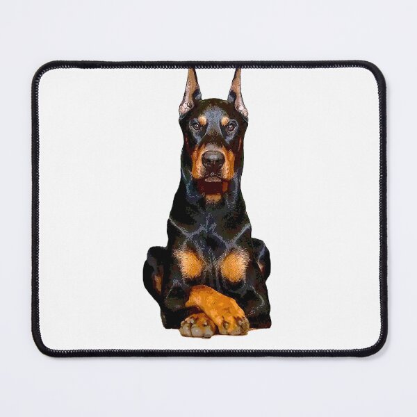 Item preview, Doberman Guards Me - Dobermann Pinscher Dog designed and sold by ElegantCat.