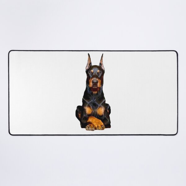 Item preview, Doberman Guards Me - Dobermann Pinscher Dog designed and sold by ElegantCat.