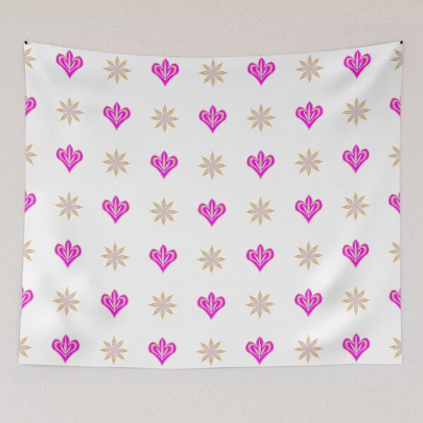 Item preview,  A repeating geometric pattern featuring pink ornamental shapes designed and sold by ANGOON7455.