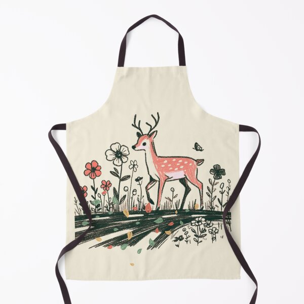 Item preview, Baby Deer and Wild Flowers in the Forest designed and sold by EllyArtStudio.