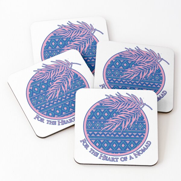 Item preview, Boho jungle pattern - blue pink designed and sold by PP-Patterns.