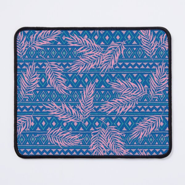 Item preview, Boho jungle pattern - blue pink designed and sold by PP-Patterns.