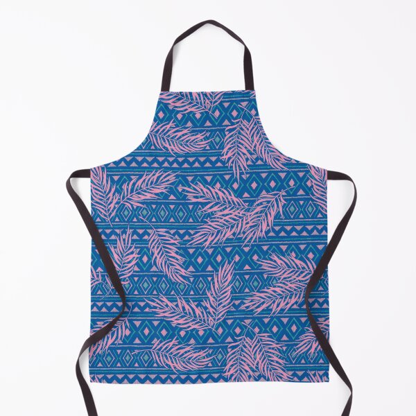 Item preview, Boho jungle pattern - blue pink designed and sold by PP-Patterns.