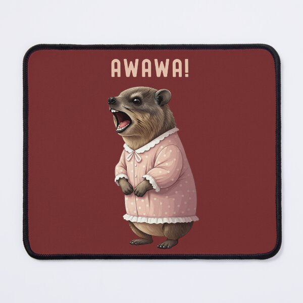 Item preview, Rock Hyrax Lover Awawa Funny Upset Groundhog Dassi Night Gown designed and sold by d247.