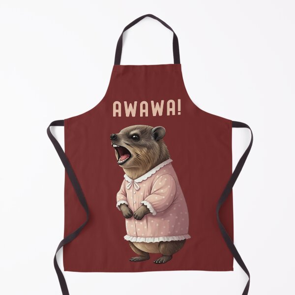 Item preview, Rock Hyrax Lover Awawa Funny Upset Groundhog Dassi Night Gown designed and sold by d247.