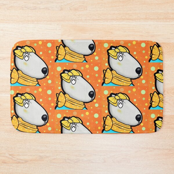 Item preview, Happy dog wearing a scalf and bow with a big smile  designed and sold by tennstudio.