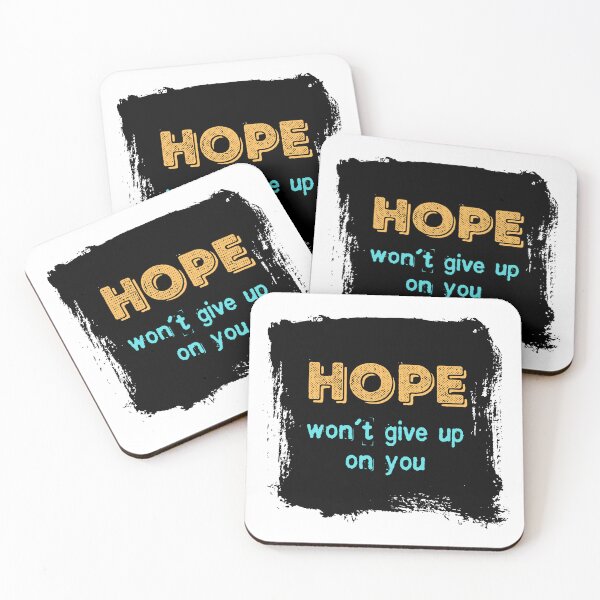 Item preview, Hope Won't Give Up On You - grunge inspiring quote designed and sold by thephoenixsoul.