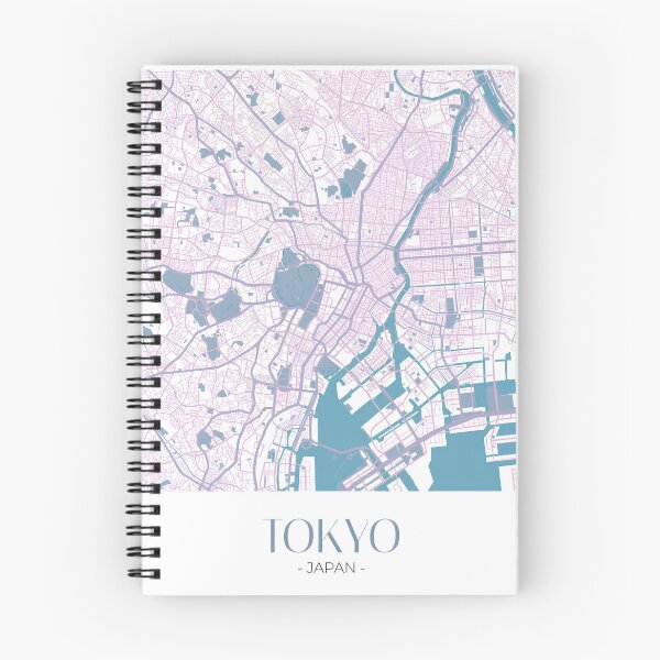 Item preview, Tokyo Map – Soft Blue and Pink Design designed and sold by TerraFrame.