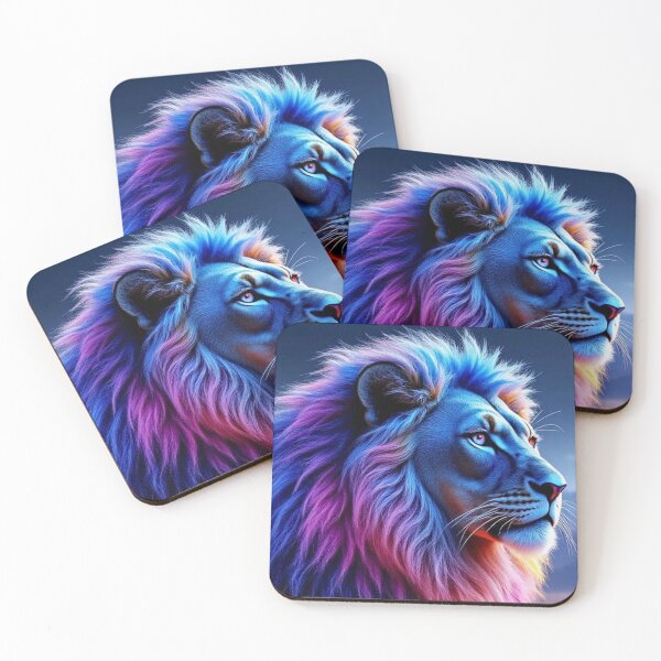 Item preview, Colorful Majestic Lion designed and sold by NightsageArt.