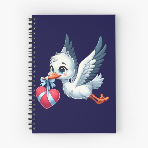 Item preview, Cute cartoon stork on love errand! designed and sold by fribabywonder.
