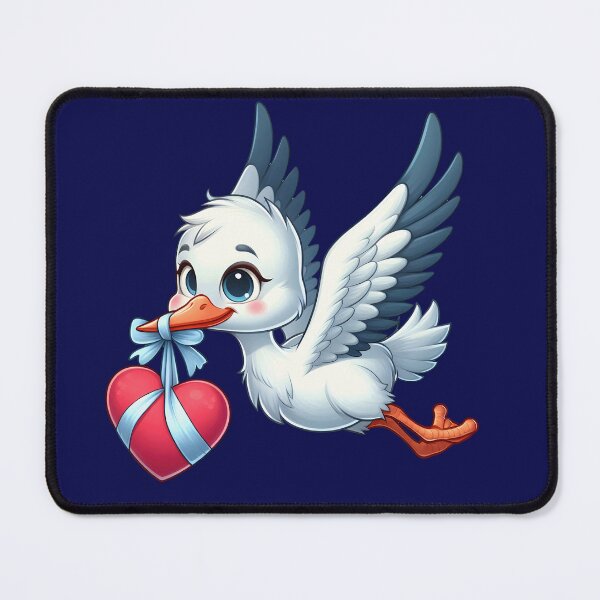 Item preview, Cute cartoon stork on love errand! designed and sold by fribabywonder.