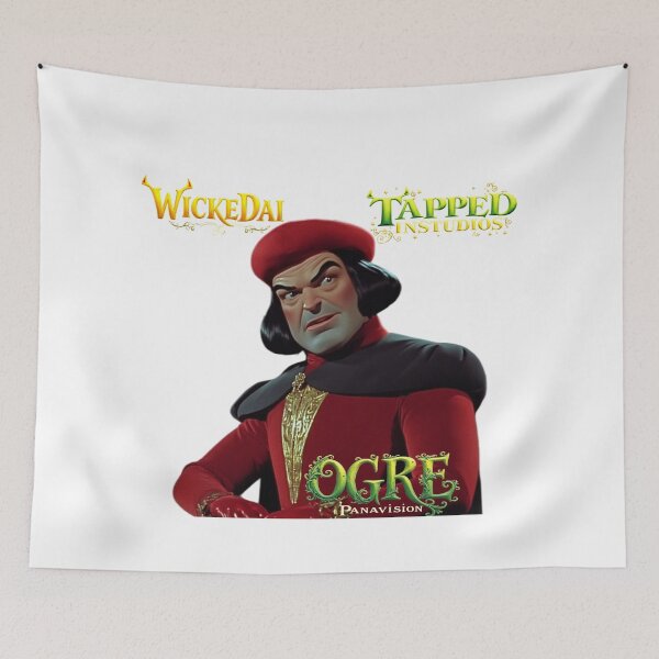 Item preview, WICKEDAI x TAPPED - Ogre Panavision Lord In Red Poster designed and sold by WickedAIYoutube.