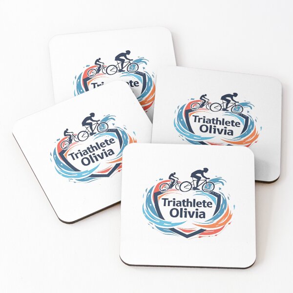 Item preview, Dynamic Triathlete Olivia - Swim, Bike, Run designed and sold by Triathlongram.