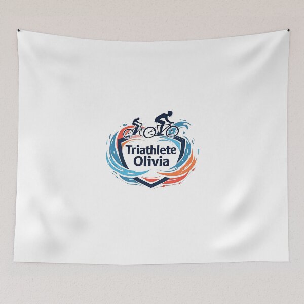 Item preview, Dynamic Triathlete Olivia - Swim, Bike, Run designed and sold by Triathlongram.