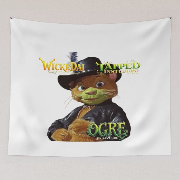 Item preview, WICKEDAI x TAPPED - Ogre Panavision Cat In Jacket Poster designed and sold by WickedAIYoutube.