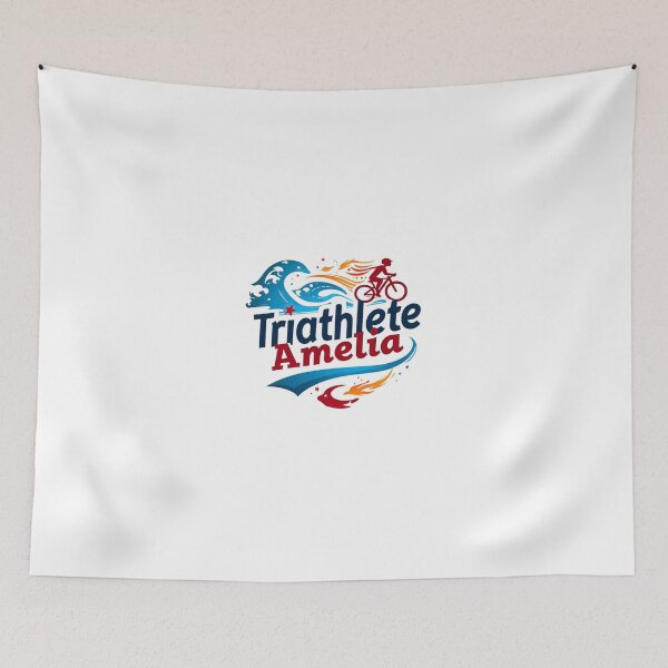 Item preview, Dynamic Triathlete Amelia - Swim, Bike, Run designed and sold by Triathlongram.