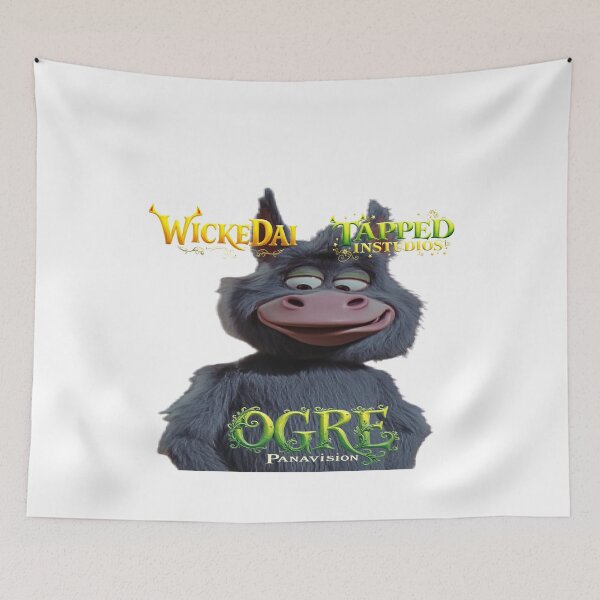 Item preview, WICKEDAI x TAPPED - Ogre Panavision Donkey Poster designed and sold by WickedAIYoutube.