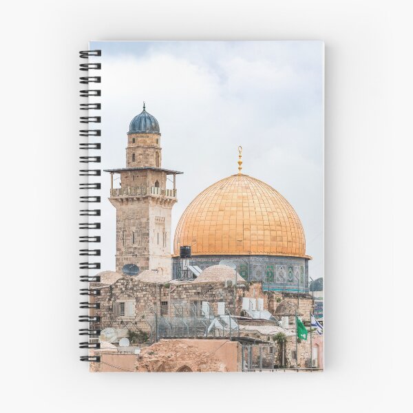 Item preview, View of Dome of Rock and the Pillar of Masjid al Aqsa in Jerusalem, Palestine designed and sold by Pink Pastel Studio.