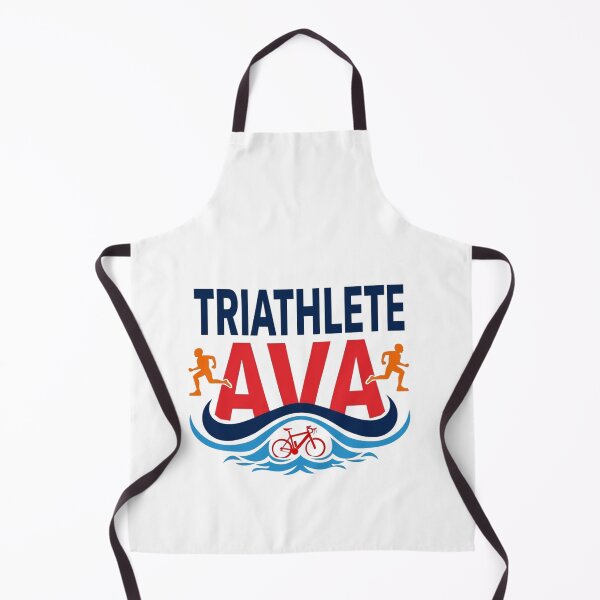 Artikelvorschau, Dynamische Triathletin Ava – Schwimmen, Radfahren, Laufen entworfen und verkauft von Triathlongram.