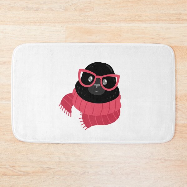 Item preview, Mole in a red winter scarf designed and sold by jazzydevil.