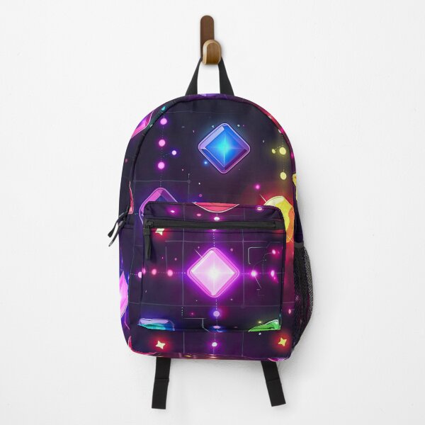 Item preview, Colorful Galaxy endless pattern with colorful stars and gemstones designed and sold by GabbyKI261.