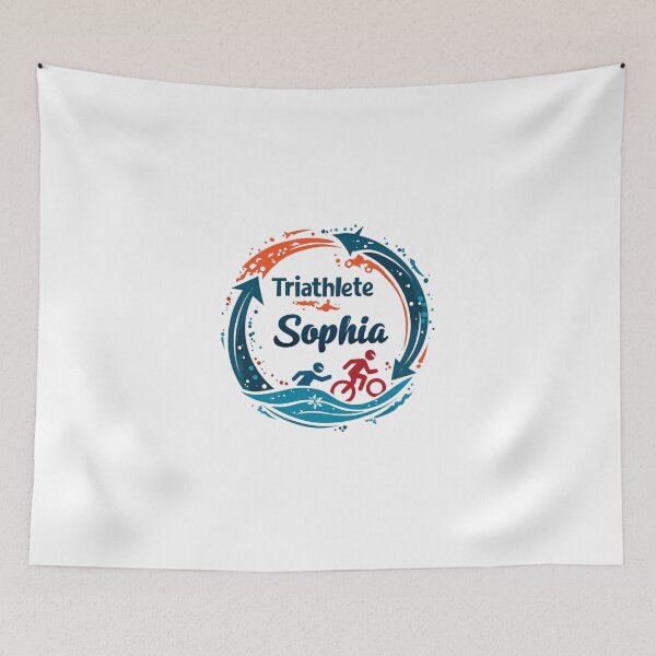 Item preview, Dynamic Triathlete Sophia - Swim, Bike, Run designed and sold by Triathlongram.