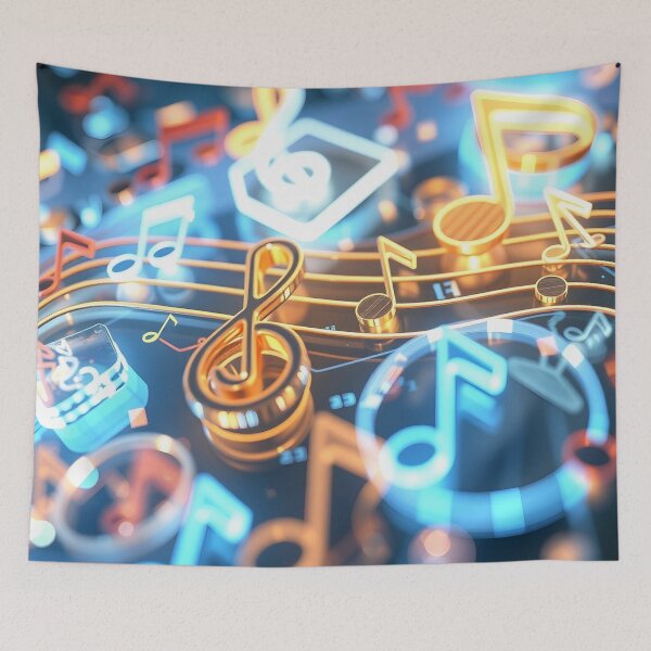 Item preview, Music pattern #126 designed and sold by Kaleidoscope Print.