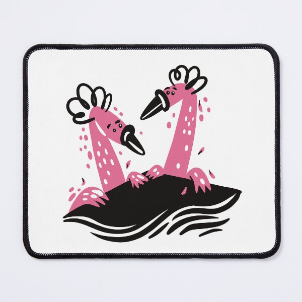 Item preview, Flamingoes on the edge of the pool designed and sold by jasmineberry.