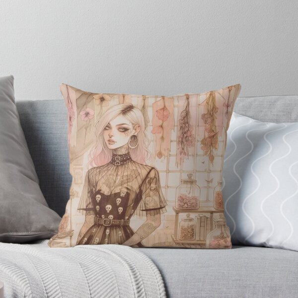 Artikelvorschau, Pastel Goth Trockenblumenladen – Verträumte rosa ästhetische Kunst mit gotischem Charme entworfen und verkauft von FaydeFlora.