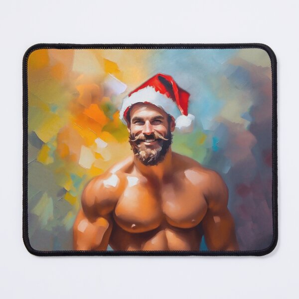 Item preview, Jingle Bell Jock: Santa's Shirtless Helper designed and sold by Hunkyismything.