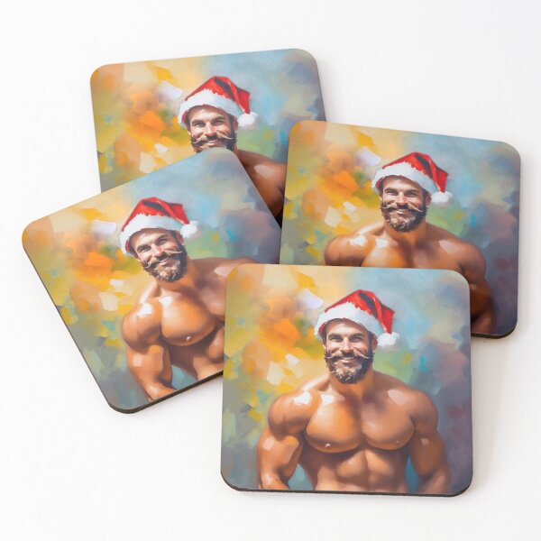 Item preview, Jingle Bell Jock: Santa's Shirtless Helper designed and sold by Hunkyismything.