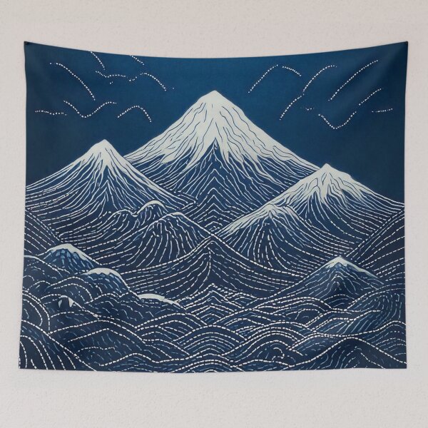 Item preview, Lanscape running stitch style. designed and sold by Trianglegreen.