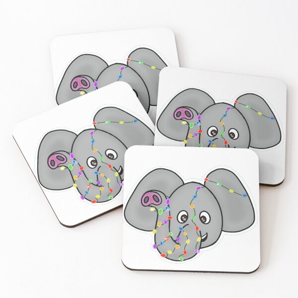 Item preview, Festive Christmas lights, New Year's, Party, Elephant designed and sold by Ruby Vazquez.