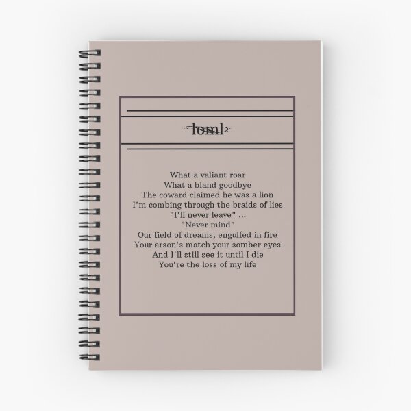 Item preview, Loml lyric card designed and sold by Your Fantasy.