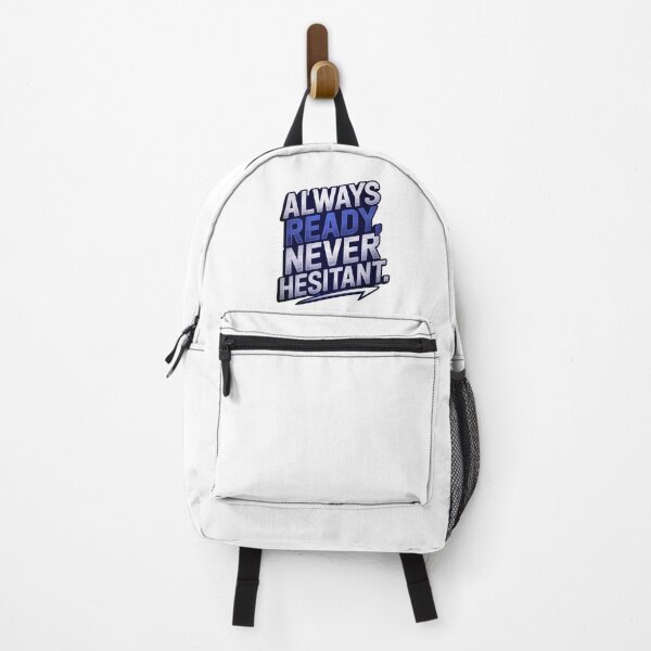 Item preview, Always Ready, Never Hesitant - Bold Typography Design for Confidence & Decisiveness designed and sold by UrbanPopDesigns.
