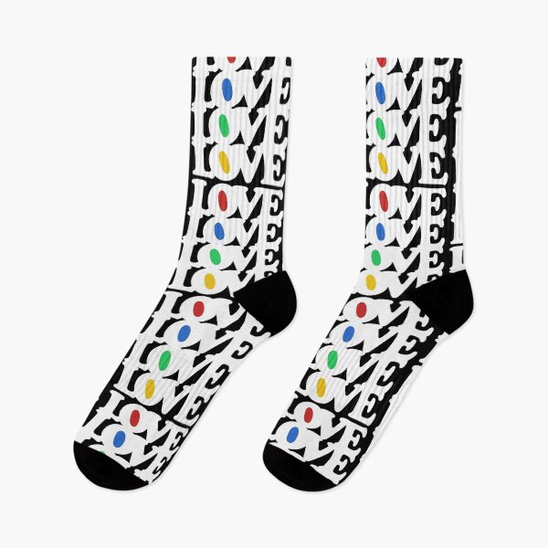 Item preview, Love Love Love Love. White/red/blue/green/yellow print. designed and sold by FredHerring.