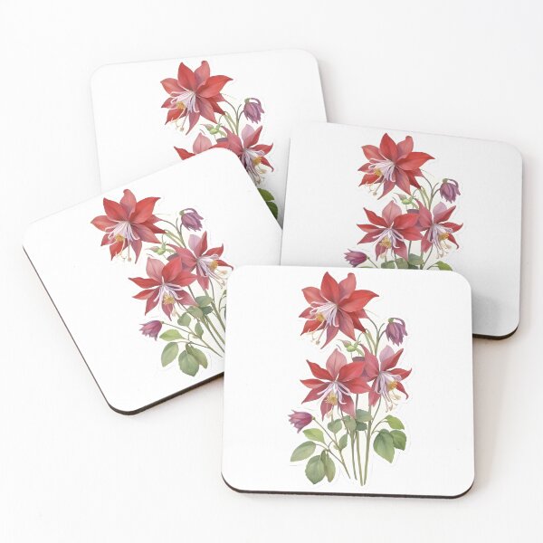 Item preview, Red Columbine (Aquilegia) designed and sold by HOMETOWN86.