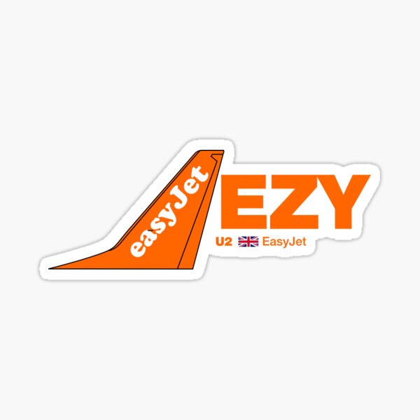 EasyJet Boeing 737-800 Tail Sticker Sticker