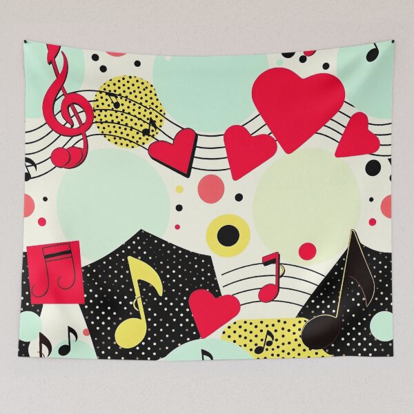 Item preview, Music pattern #144 designed and sold by Kaleidoscope Print.