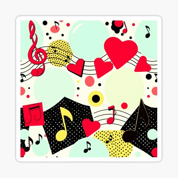 Item preview, Music pattern #144 designed and sold by Kaleidoscope Print.