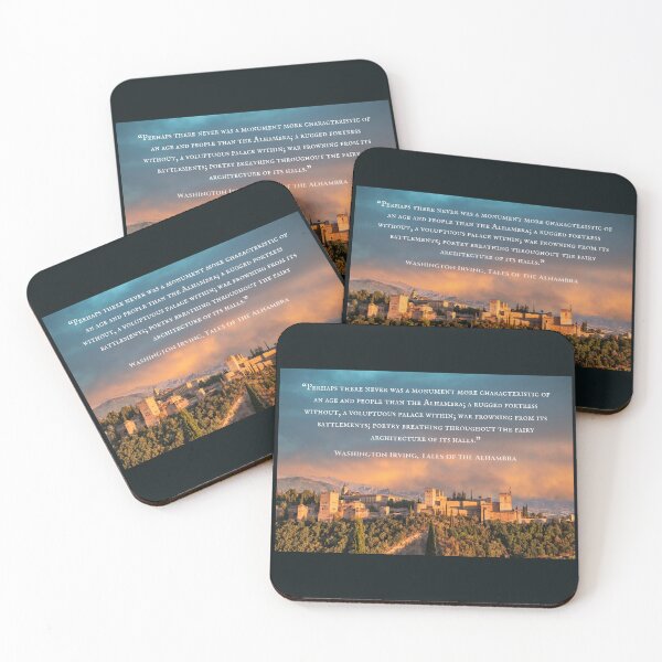 Item preview, Washington Irving quote: Perhaps there never was a monument more characteristic of an age and people than the Alhambra; designed and sold by artbleed.