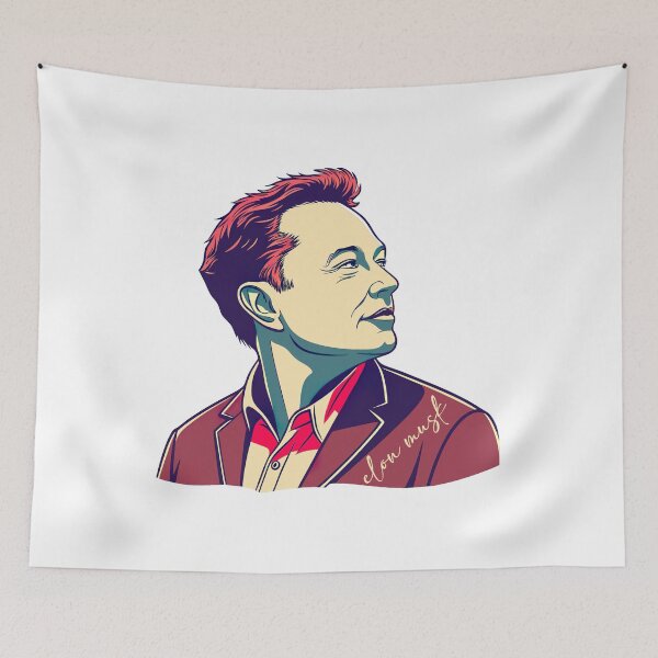 Artikelvorschau, Elon Musk Abstrakte Kunst, Elon Musk, Abstrakt entworfen und verkauft von graphic-genie.