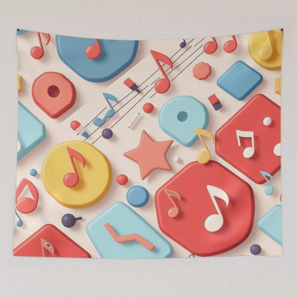 Item preview, Music pattern #147 designed and sold by Kaleidoscope Print.
