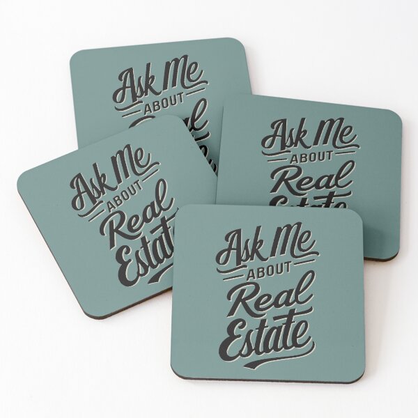 Item preview, Ask Me About Real Estate Cursive Vintage Realtor designed and sold by thecatcouch.
